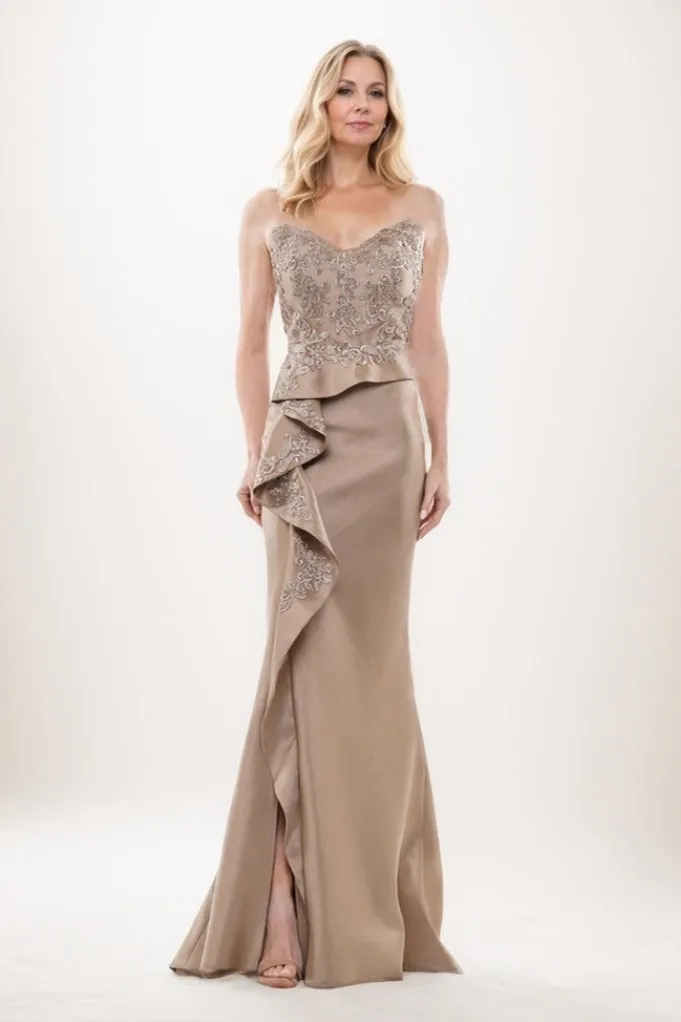 Mermaid Maxi Satin Mother Of The Bride Dress CM0288 sold by Cocomelody