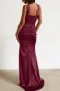 Halter Neck Sheath Bridesmaid Dress with Sweep Train CB0797 sold by Cocomelody