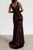 Sheath Bridesmaid Dress with V-Neck and High Split CB0796 sold by Cocomelody