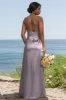 Sheath Bridesmaid Dress with High Split in Light Blue CB0795 sold by Cocomelody