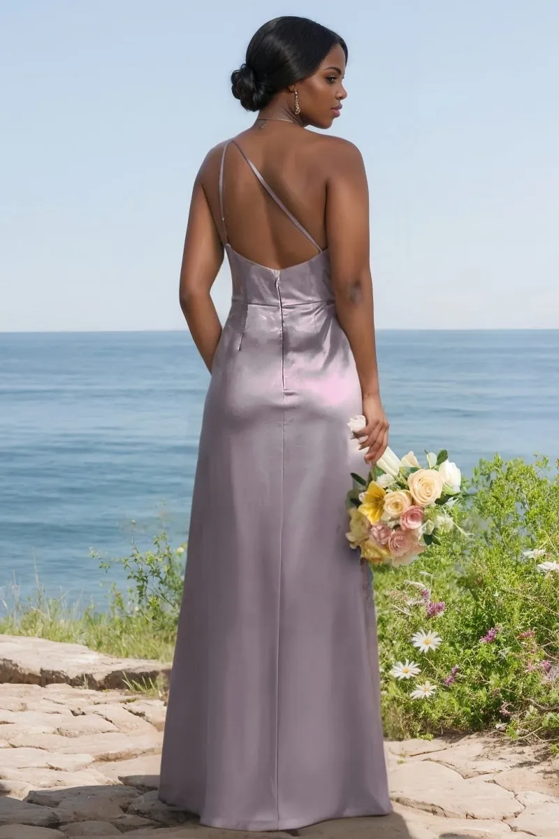 Sheath Bridesmaid Dress with High Split in Light Blue CB0795 sold by Cocomelody product image thumbnail 2