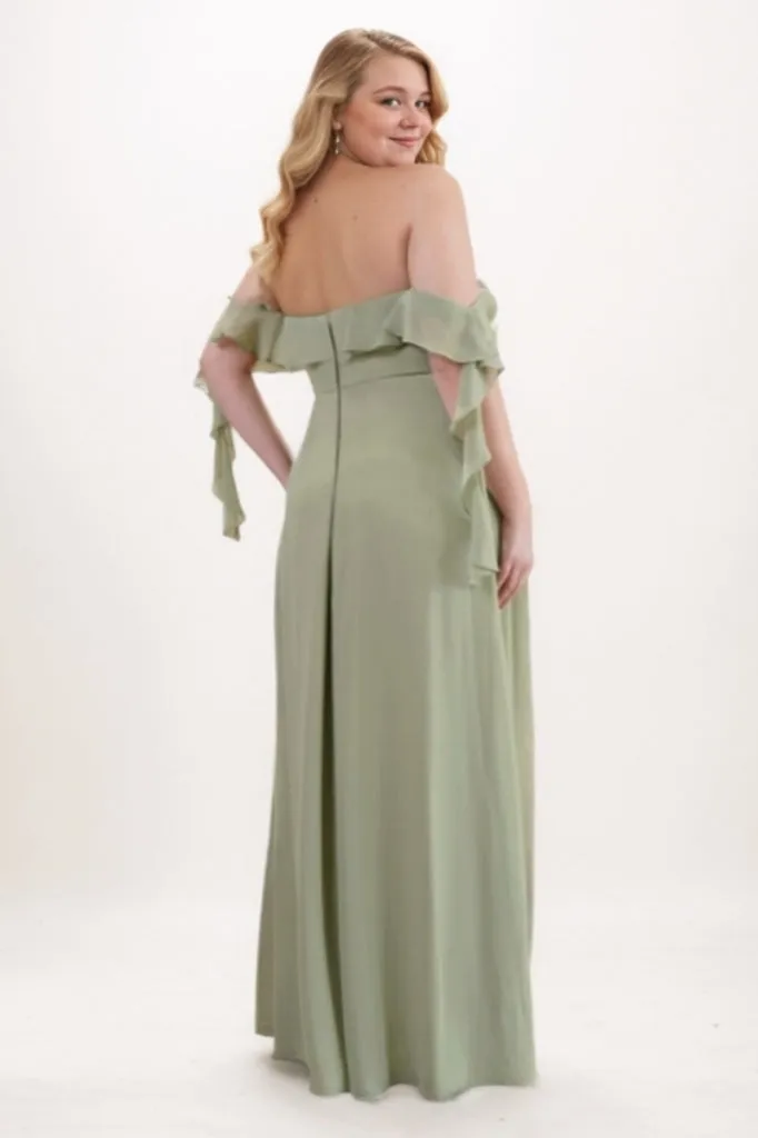 A-Line Maxi Chiffon Bridesmaid Dress CB0730 sold by Cocomelody product image thumbnail 2