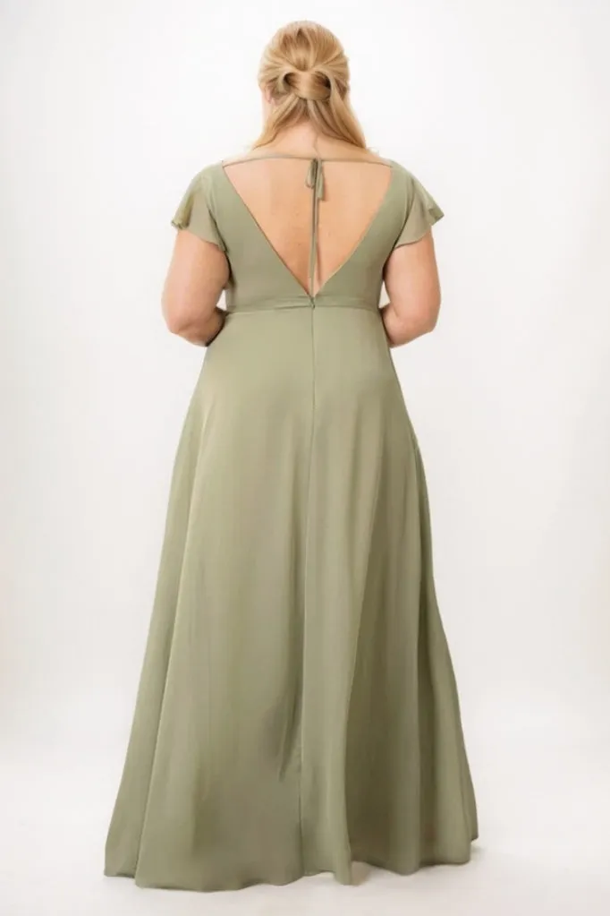 A-Line Maxi Chiffon Bridesmaid Dress CB0729 sold by Cocomelody product image thumbnail 2
