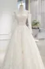 A-Line Sweep-Brush Train Lace  Wedding Dress 843985458463 sold by Cocomelody