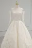 A-Line Sweep-Brush Train Lace  Wedding Dress 843985458463 sold by Cocomelody