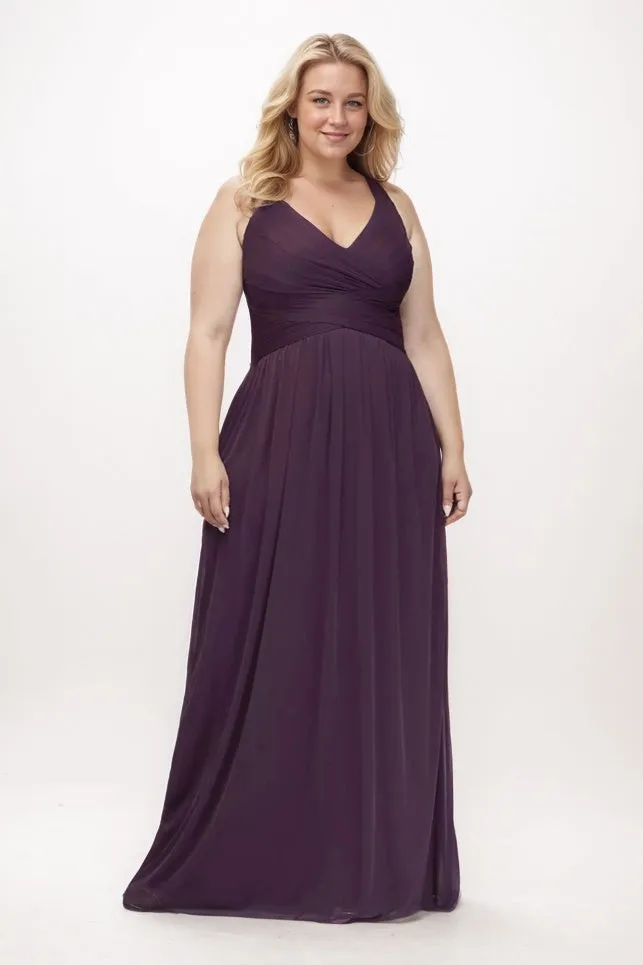 A-Line Maxi Chiffon Bridesmaid Dress CB0786 sold by Cocomelody