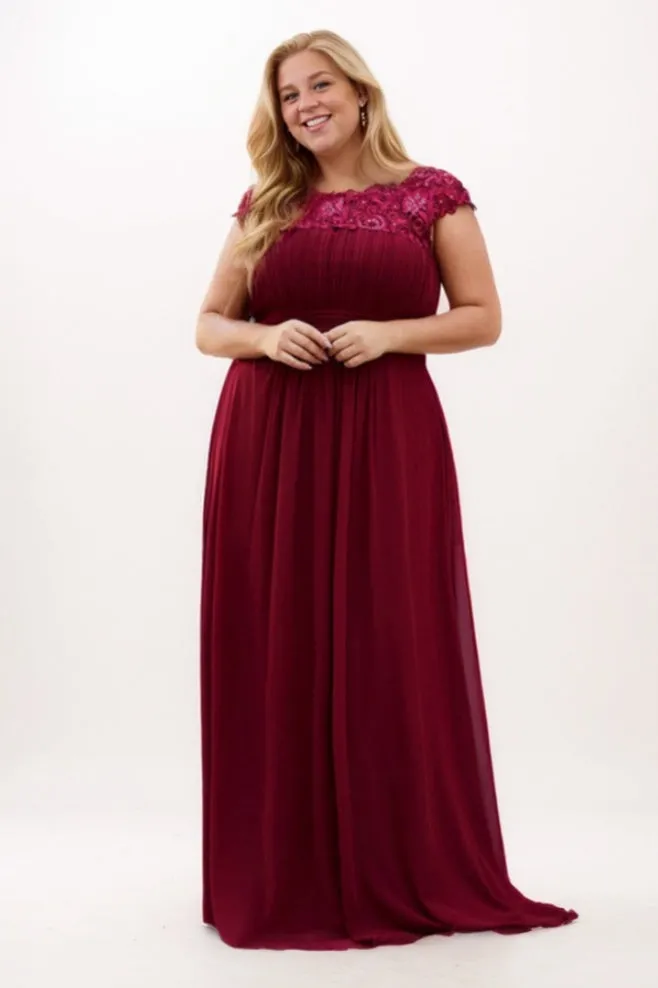 A-Line Maxi Chiffon Bridesmaid Dress CB0785 sold by Cocomelody