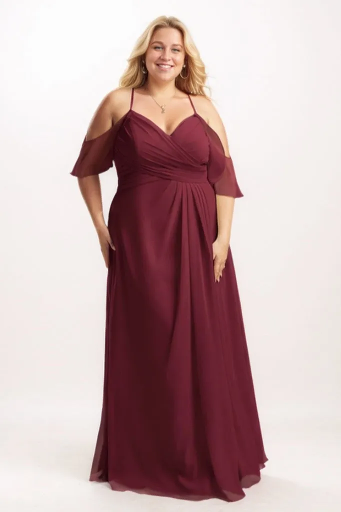 A-Line Maxi Chiffon Bridesmaid Dress CB0784 sold by Cocomelody