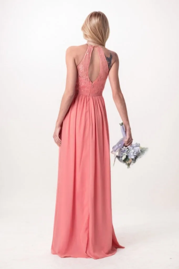 A-Line Maxi Chiffon Bridesmaid Dress CB0783 sold by Cocomelody product image thumbnail 2