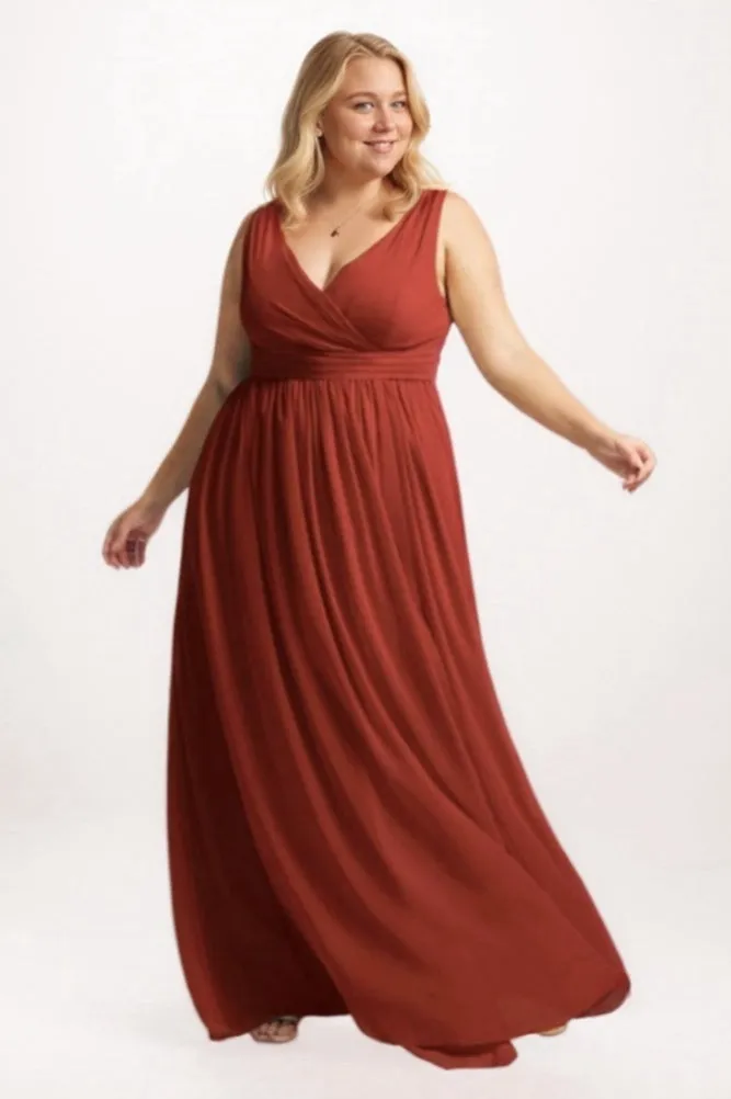 A-Line Maxi Chiffon Bridesmaid Dress CB0781 sold by Cocomelody