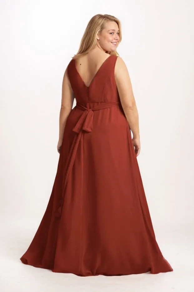 A-Line Maxi Chiffon Bridesmaid Dress CB0781 sold by Cocomelody product image thumbnail 2