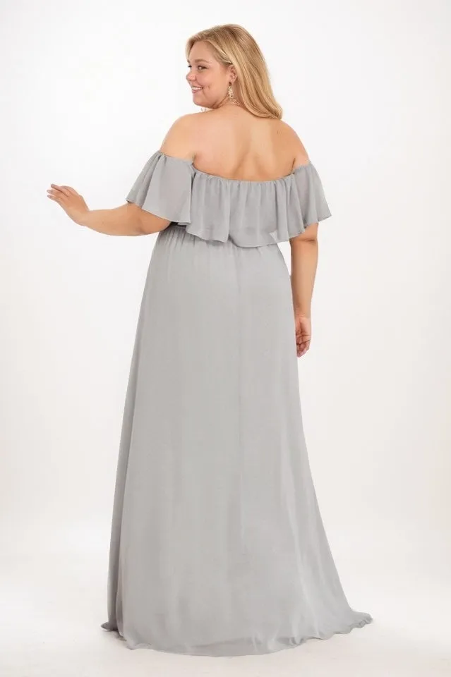 A-Line Maxi Chiffon Bridesmaid Dress CB0777 sold by Cocomelody product image thumbnail 2