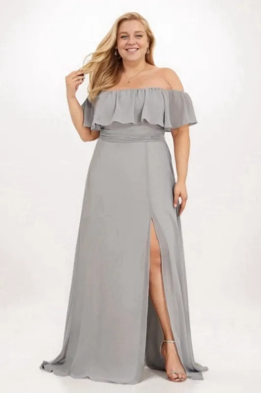 A-Line Maxi Chiffon Bridesmaid Dress CB0777 sold by Cocomelody