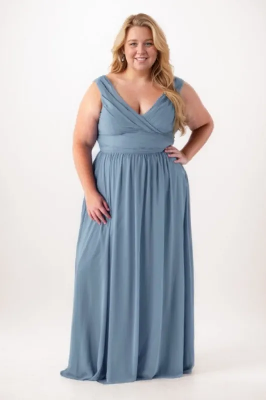 A-Line Maxi Chiffon Bridesmaid Dress CB0774 sold by Cocomelody