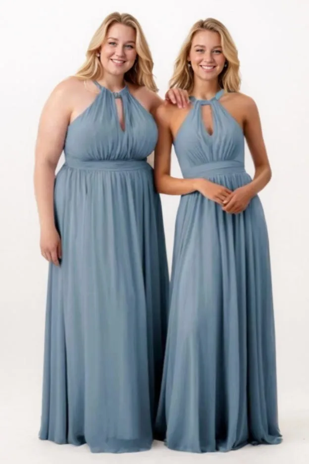 A-Line Maxi Chiffon Bridesmaid Dress CB0773 sold by Cocomelody