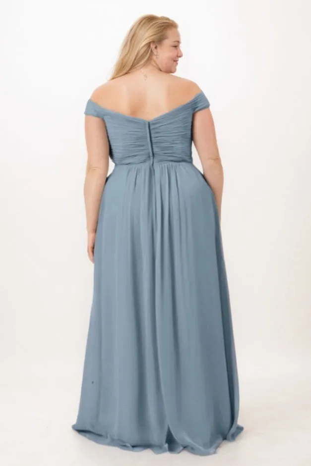 A-Line Maxi Chiffon Bridesmaid Dress CB0770 sold by Cocomelody product image thumbnail 2
