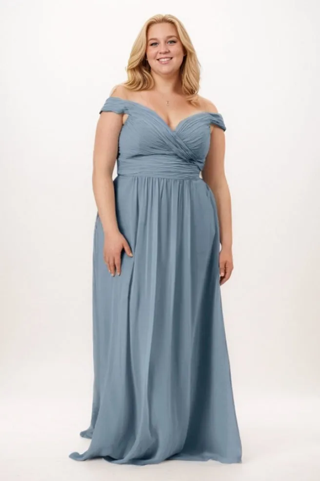A-Line Maxi Chiffon Bridesmaid Dress CB0770 sold by Cocomelody