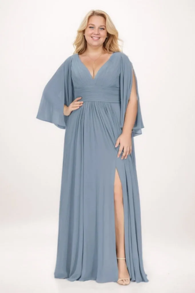 A-Line Maxi Chiffon Bridesmaid Dress CB0767 sold by Cocomelody