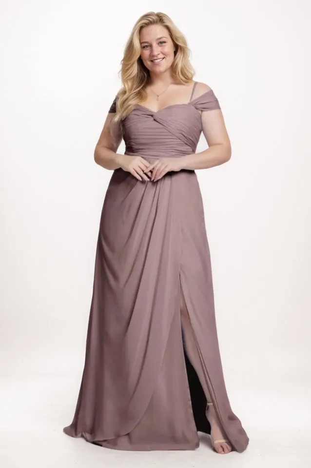 A-Line Maxi Chiffon Bridesmaid Dress CB0766 sold by Cocomelody