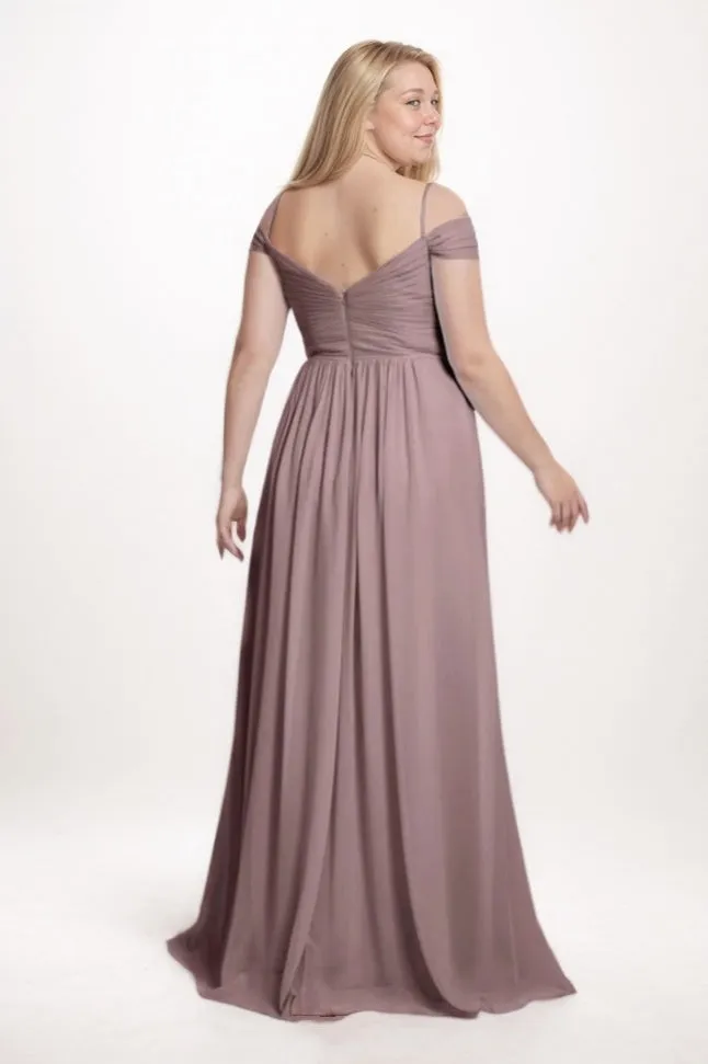 A-Line Maxi Chiffon Bridesmaid Dress CB0766 sold by Cocomelody product image thumbnail 2