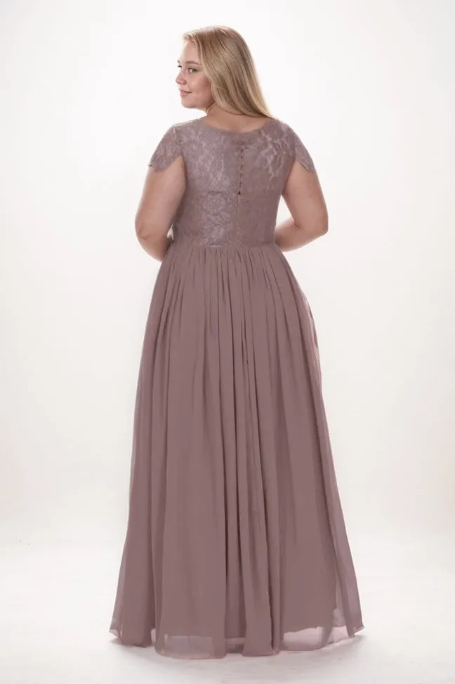 A-Line Maxi Chiffon Bridesmaid Dress CB0764 sold by Cocomelody product image thumbnail 2