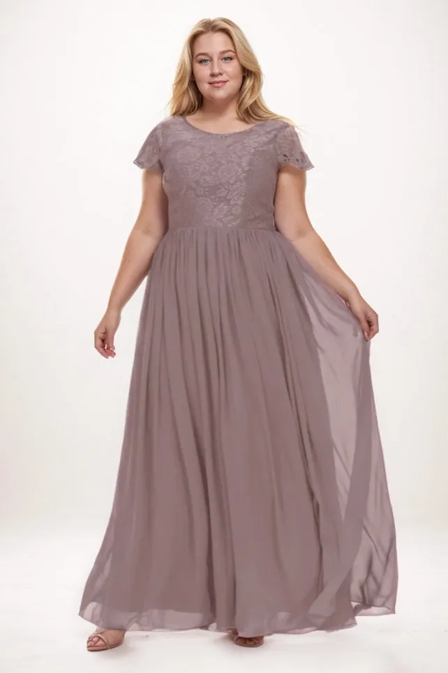A-Line Maxi Chiffon Bridesmaid Dress CB0764 sold by Cocomelody