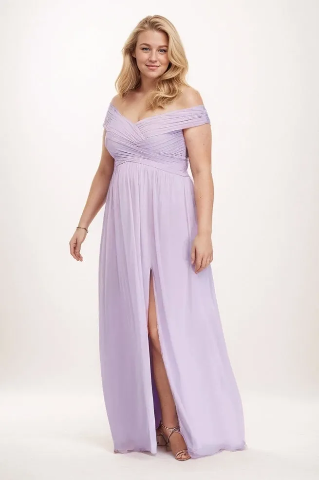 A-Line Maxi Chiffon Bridesmaid Dress CB0762 sold by Cocomelody