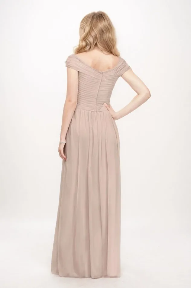 A-Line Maxi Chiffon Bridesmaid Dress CB0762 sold by Cocomelody product image thumbnail 2