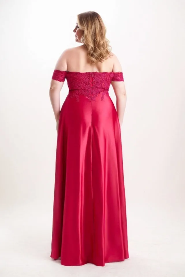 A-Line Maxi Satin Bridesmaid Dress CB0761 sold by Cocomelody product image thumbnail 2