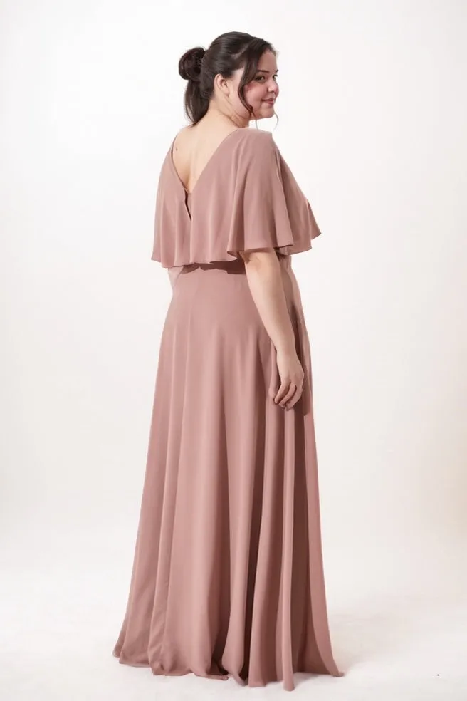 A-Line Maxi Chiffon Bridesmaid Dress CB0759 sold by Cocomelody product image thumbnail 2