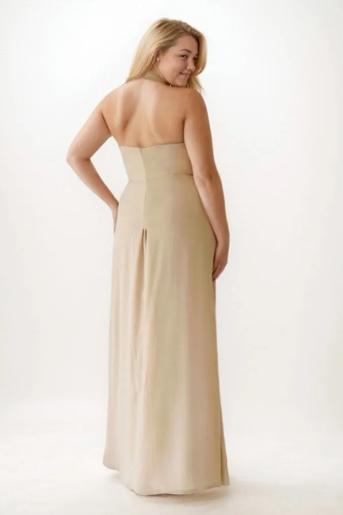 Sheath-Column Maxi Chiffon Bridesmaid Dress CB0756 sold by Cocomelody product image thumbnail 2