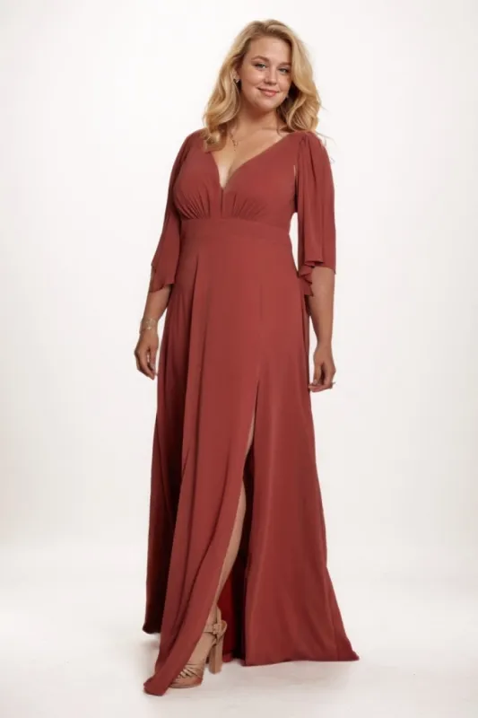 A-Line Maxi Chiffon Bridesmaid Dress CB0751 sold by Cocomelody