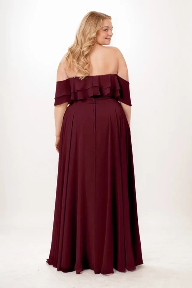 A-Line Maxi Chiffon Bridesmaid Dress CB0747 sold by Cocomelody product image thumbnail 2