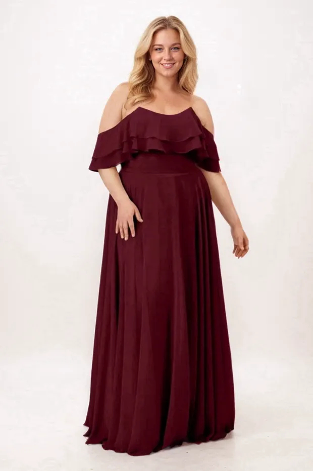 A-Line Maxi Chiffon Bridesmaid Dress CB0747 sold by Cocomelody