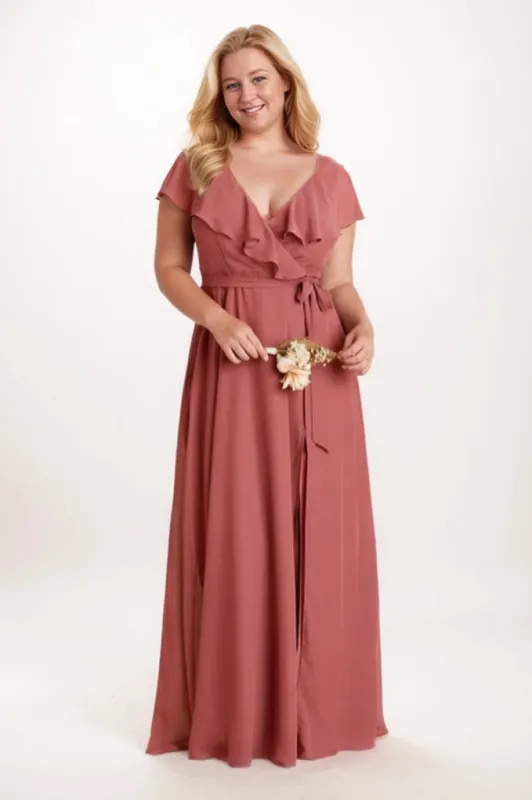 A-Line Maxi Chiffon Bridesmaid Dress CB0746 sold by Cocomelody