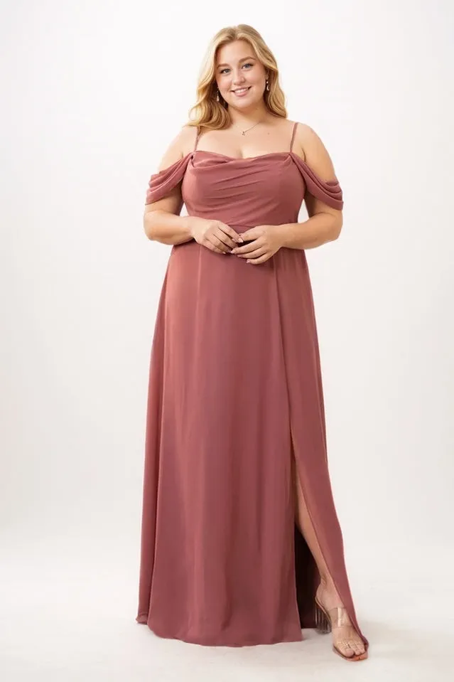 A-Line Maxi Chiffon Bridesmaid Dress CB0743 sold by Cocomelody