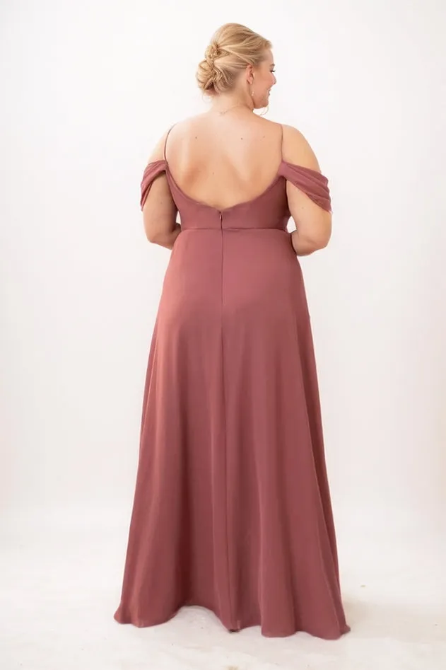 A-Line Maxi Chiffon Bridesmaid Dress CB0743 sold by Cocomelody product image thumbnail 2