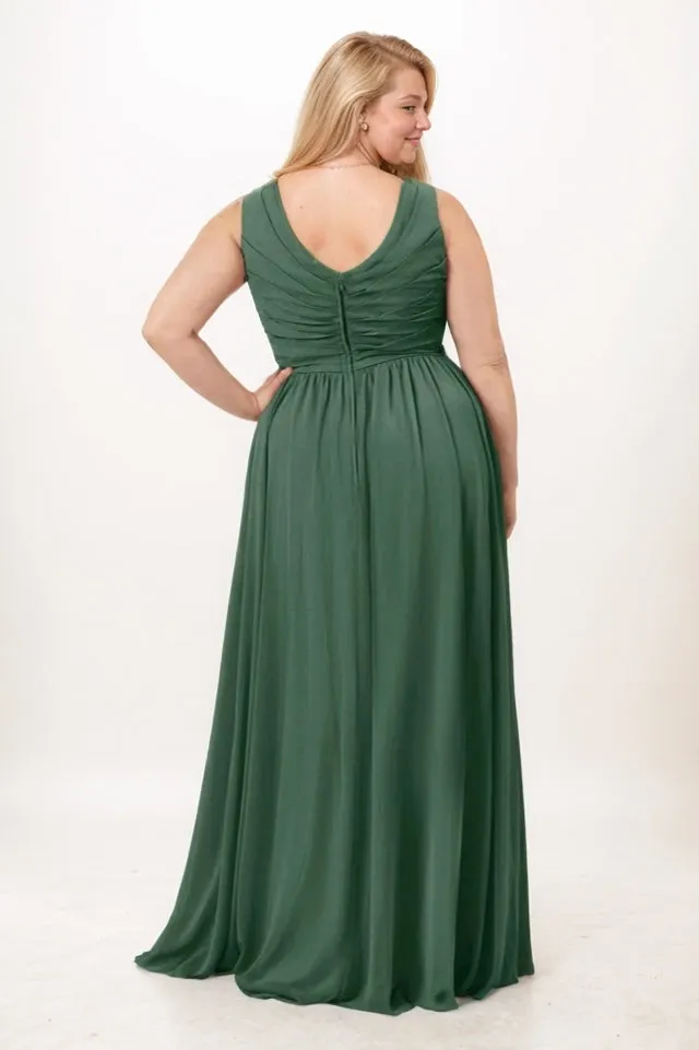 A-Line Maxi Chiffon Bridesmaid Dress CB0742 sold by Cocomelody product image thumbnail 2