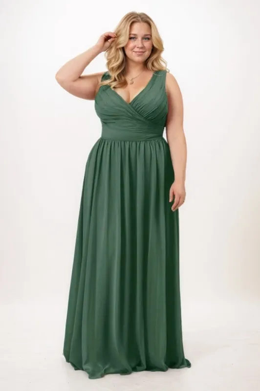 A-Line Maxi Chiffon Bridesmaid Dress CB0742 sold by Cocomelody