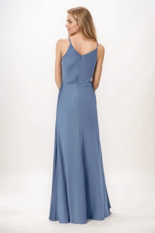 Sheath-Column Maxi Chiffon Bridesmaid Dress CB0739 sold by Cocomelody product image thumbnail 2