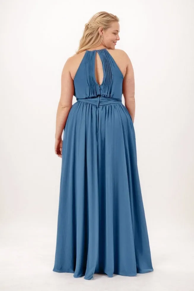 A-Line Maxi Chiffon Bridesmaid Dress CB0737 sold by Cocomelody product image thumbnail 2
