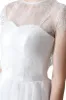 A-Line Tea Length Lace Tulle Wedding Dress 862471719437 sold by Cocomelody