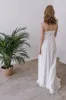 A-Line Sweep-Brush Train Chiffon Wedding Dress 650178936693 sold by Cocomelody