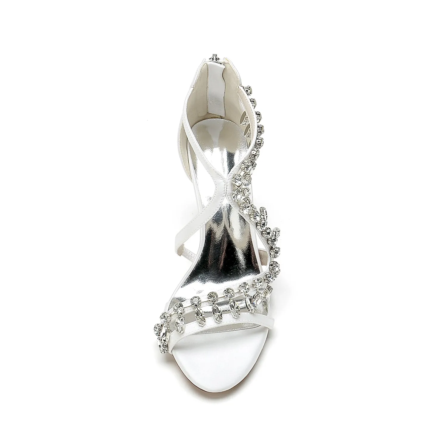 Chunky Heel 8.5cm Silk-Like Shoes CK0385 sold by Cocomelody product image thumbnail 4