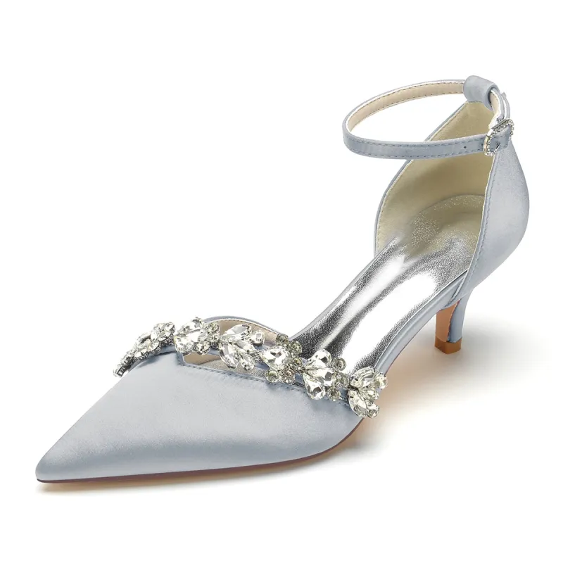 Stiletto Heel 6cm Silk-Like Shoes CK0358 sold by Cocomelody