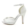 Stiletto Heel 10cm Lace Shoes CK0355 sold by Cocomelody