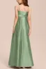 Satin Junior Bridesmaid Dress with Bow & Pockets B0C7KY63LX sold by Cocomelody
