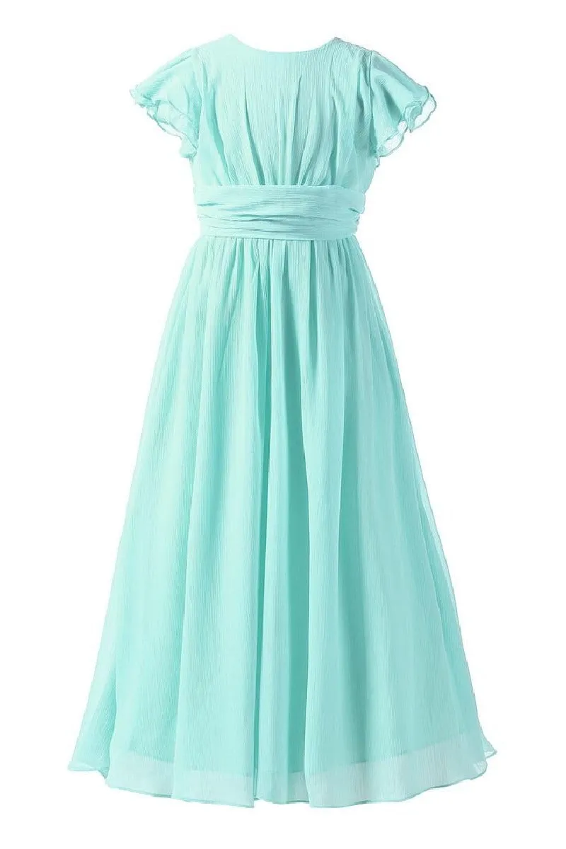 Elegant A-Line Scoop Bridesmaid Chiffon Gown B01MCSQLIY sold by Cocomelody product image thumbnail 3
