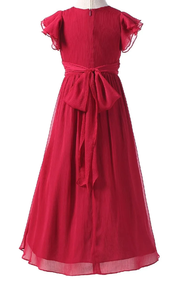 Elegant A-Line Scoop Bridesmaid Chiffon Gown B01MCSQLIY sold by Cocomelody product image thumbnail 2