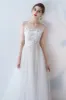 A-Line Sweep-Brush Train Lace Tulle Wedding Dress 623545078224 sold by Cocomelody
